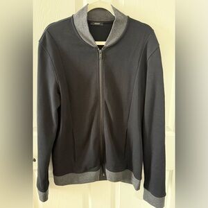 ALFANI BLACK and GRAY ZIP-UP MEN’S JACKET